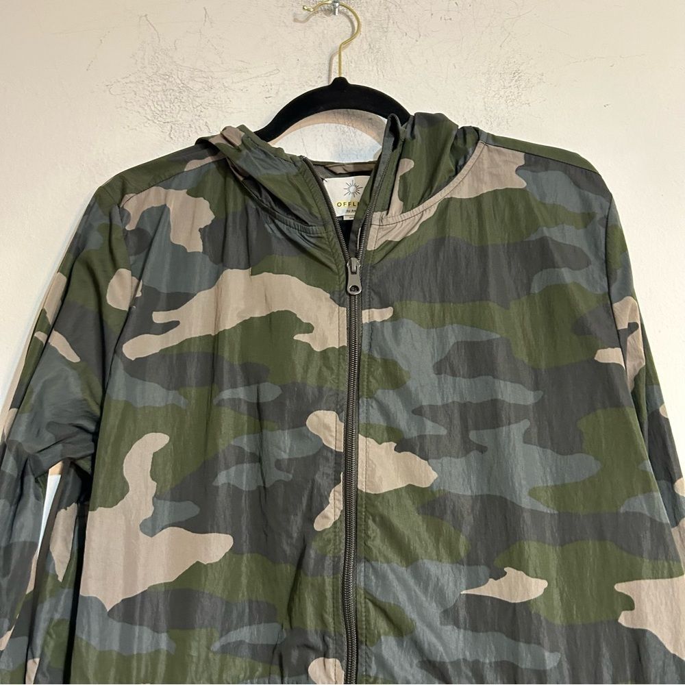 Aerie Offline Camo Lightweight Windbreaker Jacket Size Small - Picture 6 of 9